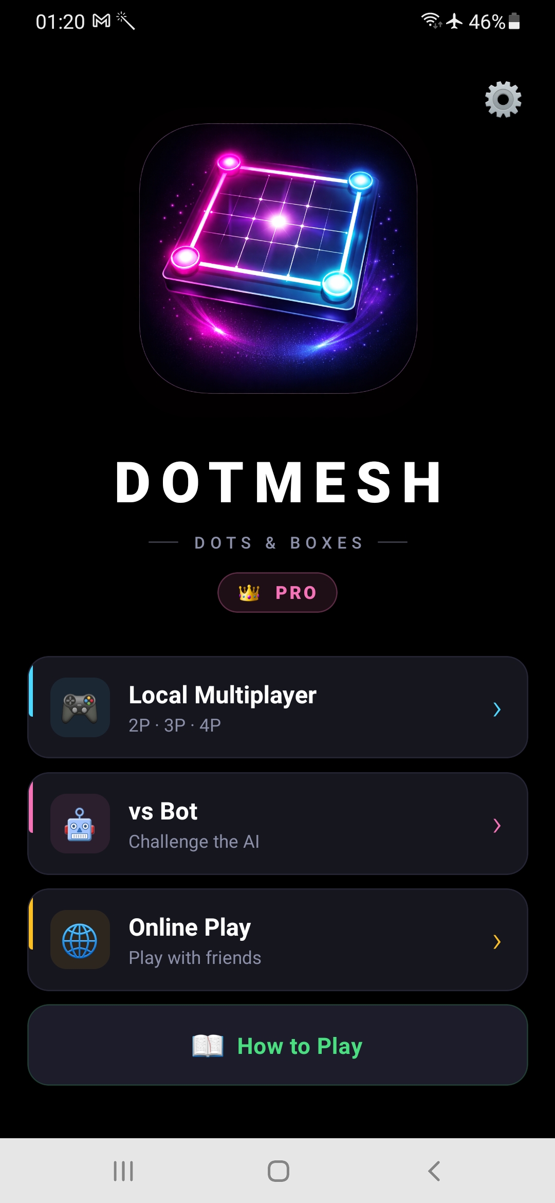DotMesh home screen